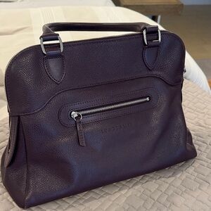 Purple Leather Handbag